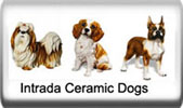 Intrada ceramic dogs from Italy